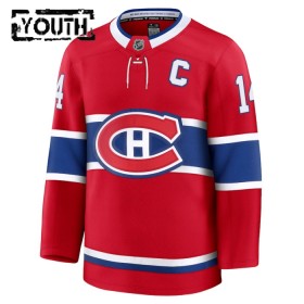 Barn Ishockey Montreal Canadiens tröja Fanatics Premium Nick Suzuki 2024-25 Röd Hemma